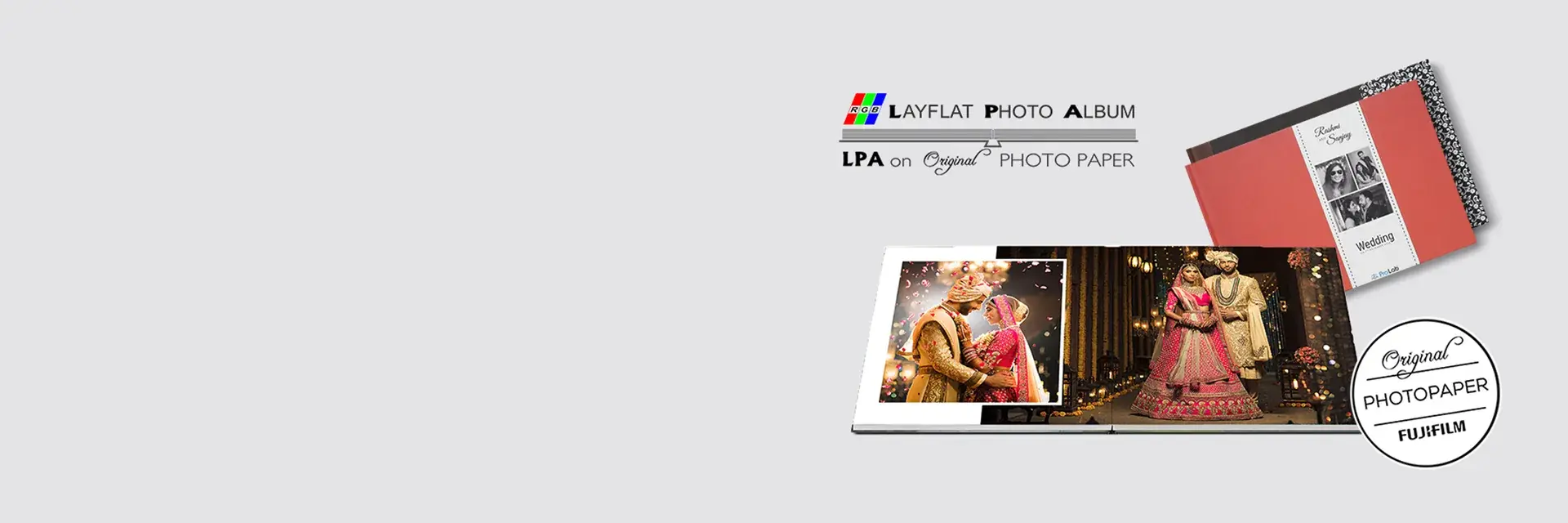 Pro Lab layflat wedding album on Fujifilm original photographic paper